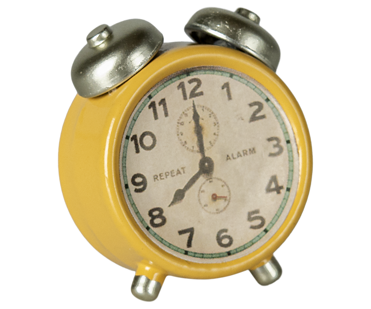 Maileg Alarm Clock - Yellow 11-5100-02