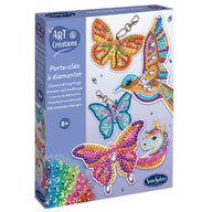 Make Your Own Diamond Art Key Rings Craft Kit