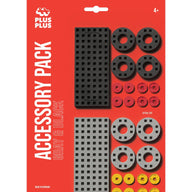 Accessory Pack for Plus Plus Building Bricks - Grey / Black