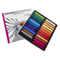 24 Assorted Coloured Soft Pastels