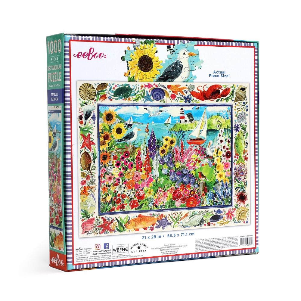 Eeboo Seagull Garden - 1000 Piece Puzzle