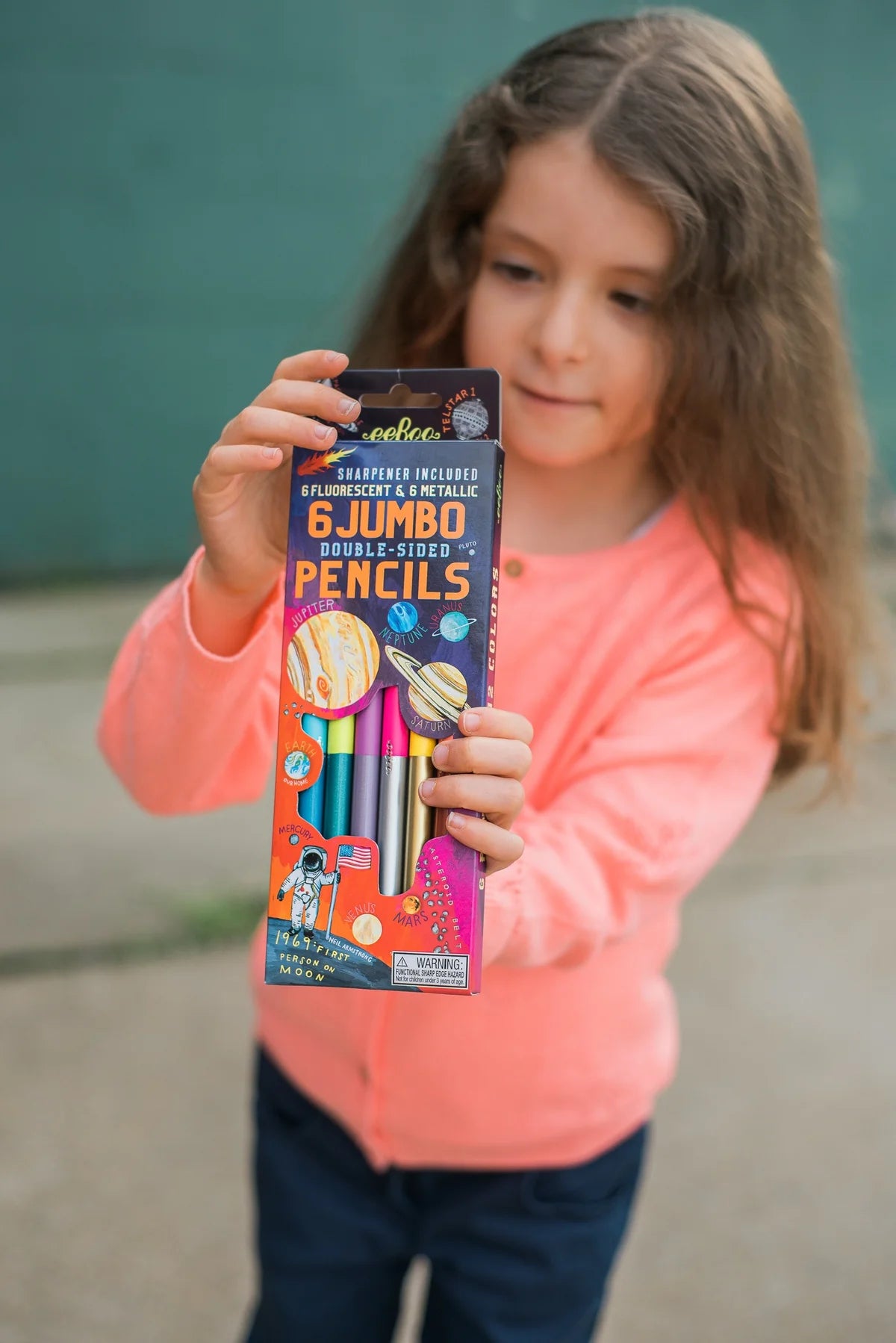 eeBoo Solar System 6 Jumbo Double-Sided Pencils