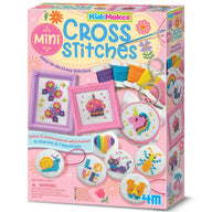 4M Cross Stitch Buttons - Beginner Cross Stitch Set for Kids 5+