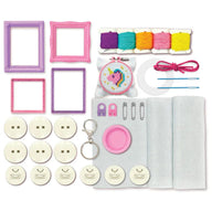 4M Cross Stitch Buttons - Beginner Cross Stitch Set for Kids 5+