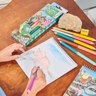Eeboo Dinosaur 6 Jumbo Double-Sided Pencils