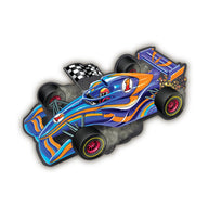 Peaceable Kingdom Shiny Racecar Floor Puzzle