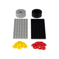 Accessory Pack for Plus Plus Building Bricks - Grey / Black