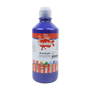 Scola First Acrylic Starter Paints 500ml - Various Colours