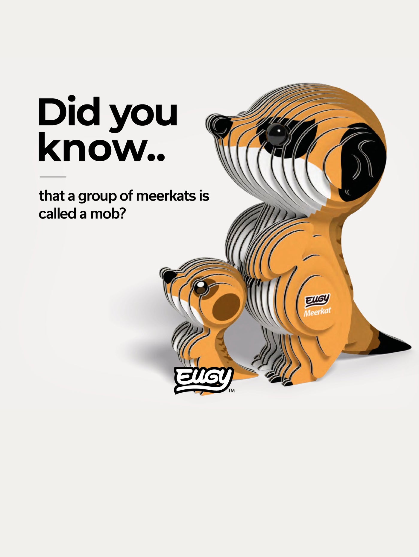 EUGY Meerkat - Kids Cardboard Craft Kit