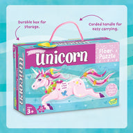 Peaceable Kingdom Shimmery Unicorn Floor Puzzle