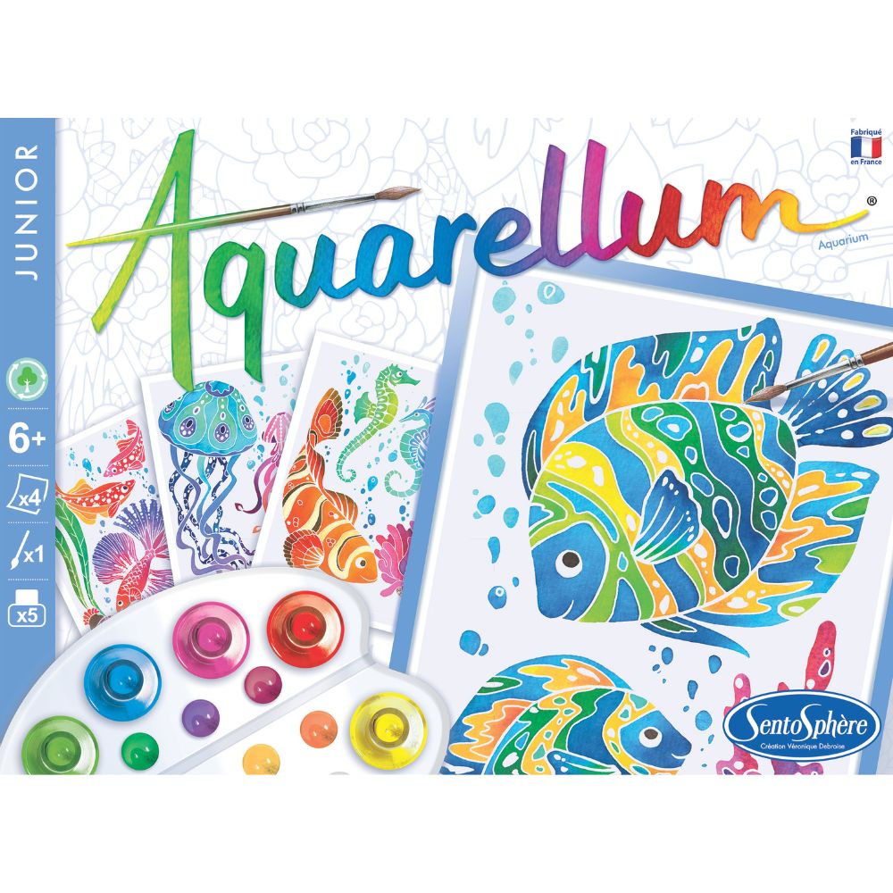 Aquarellum Junior Aquarium - Paint by Numbers for Kids