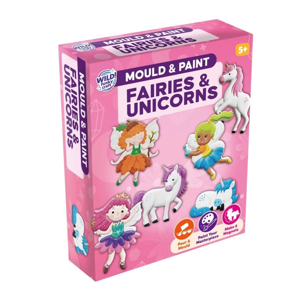 Mould & Paint Magnetic Fairies & Unicorns - Craft Kit for Creative Kids