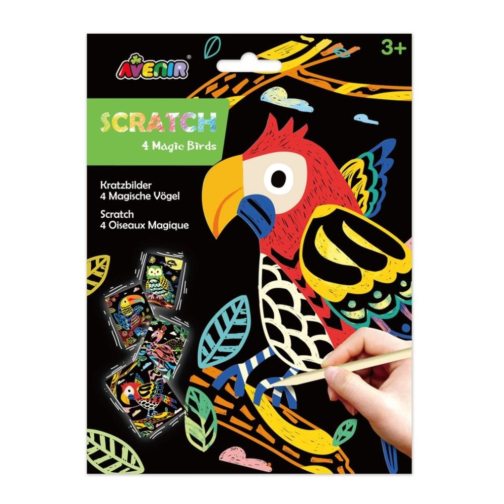 Avenir Scratch Art for Kids - Magic Birds