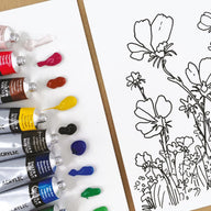 Beginner Acrylic Flowers Painting Activity Set 1000 x 1000