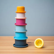 Bigjigs Toys Silicone Stacking Cups for Babies and Toddlers
