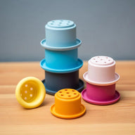 Bigjigs Toys Silicone Stacking Cups for Babies and Toddlers