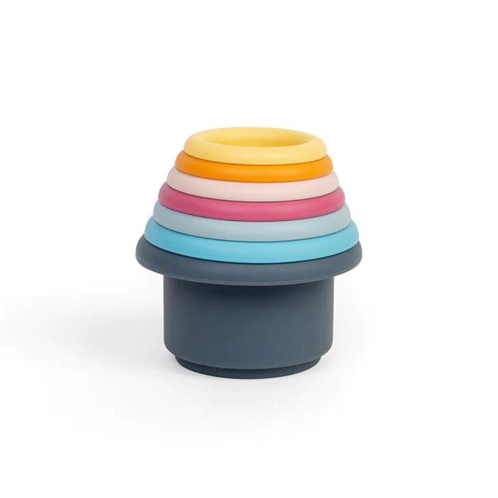 Bigjigs Toys Silicone Stacking Cups for Babies and Toddlers