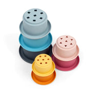 Bigjigs Toys Silicone Stacking Cups for Babies and Toddlers