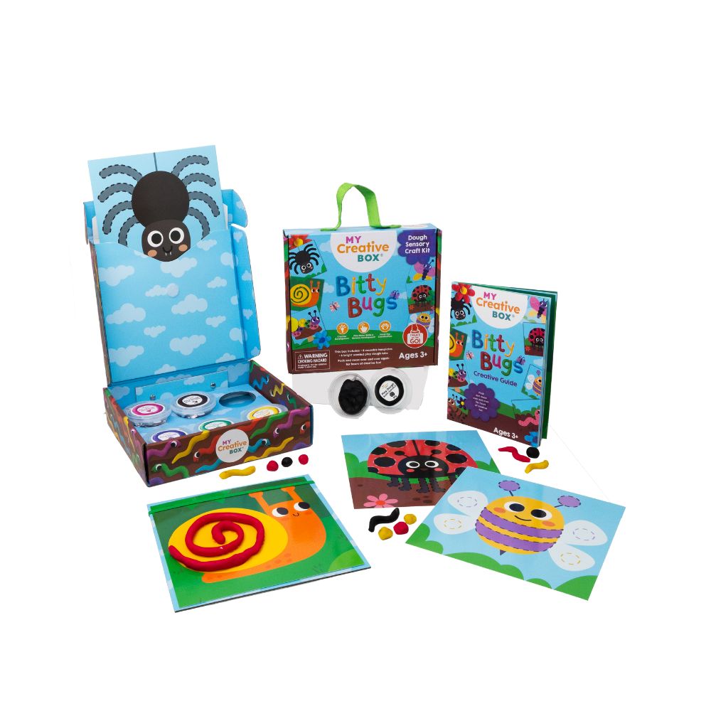 Bitty Bugs Dough Sensory Kids Craft Kit - My Creative Box