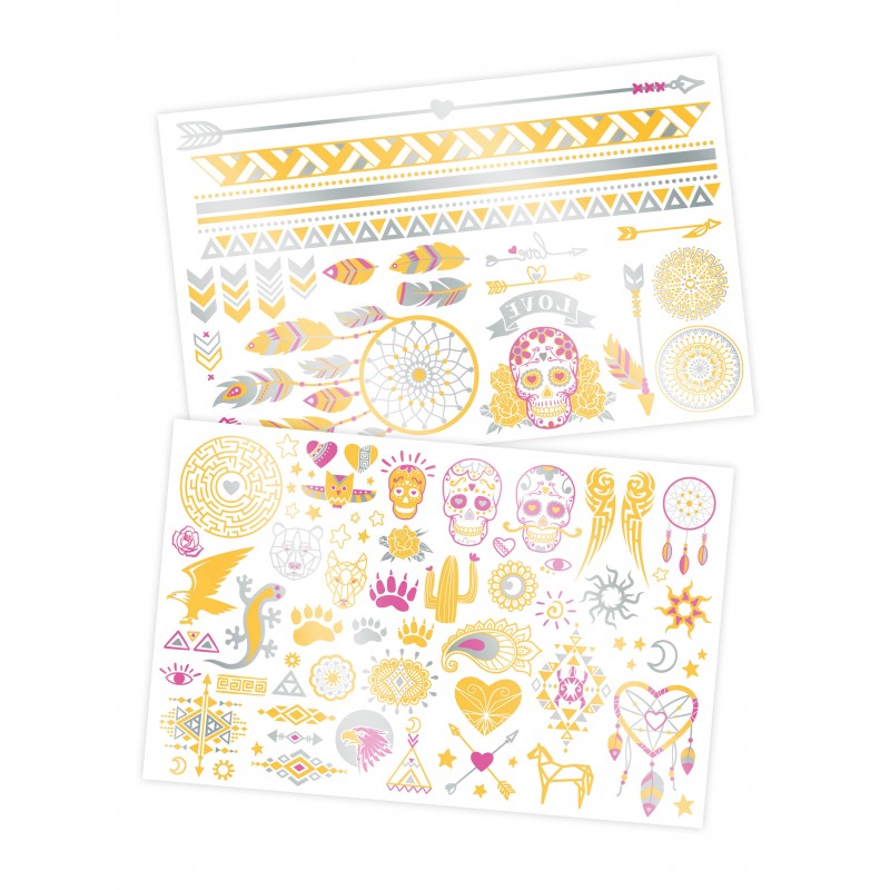 kids metallic tattoos