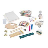 Kids Artist Workshop - Wooden Easel, Canvas & Supplies