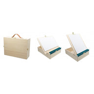 Kids Artist Workshop - Wooden Easel, Canvas & Supplies