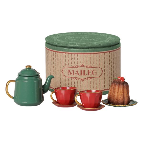Christmas Tea Party, Mouse - Red/Green