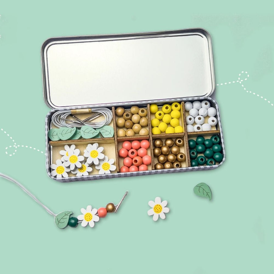 Cotton Twist Daisy Chain Bracelet Beading Kit