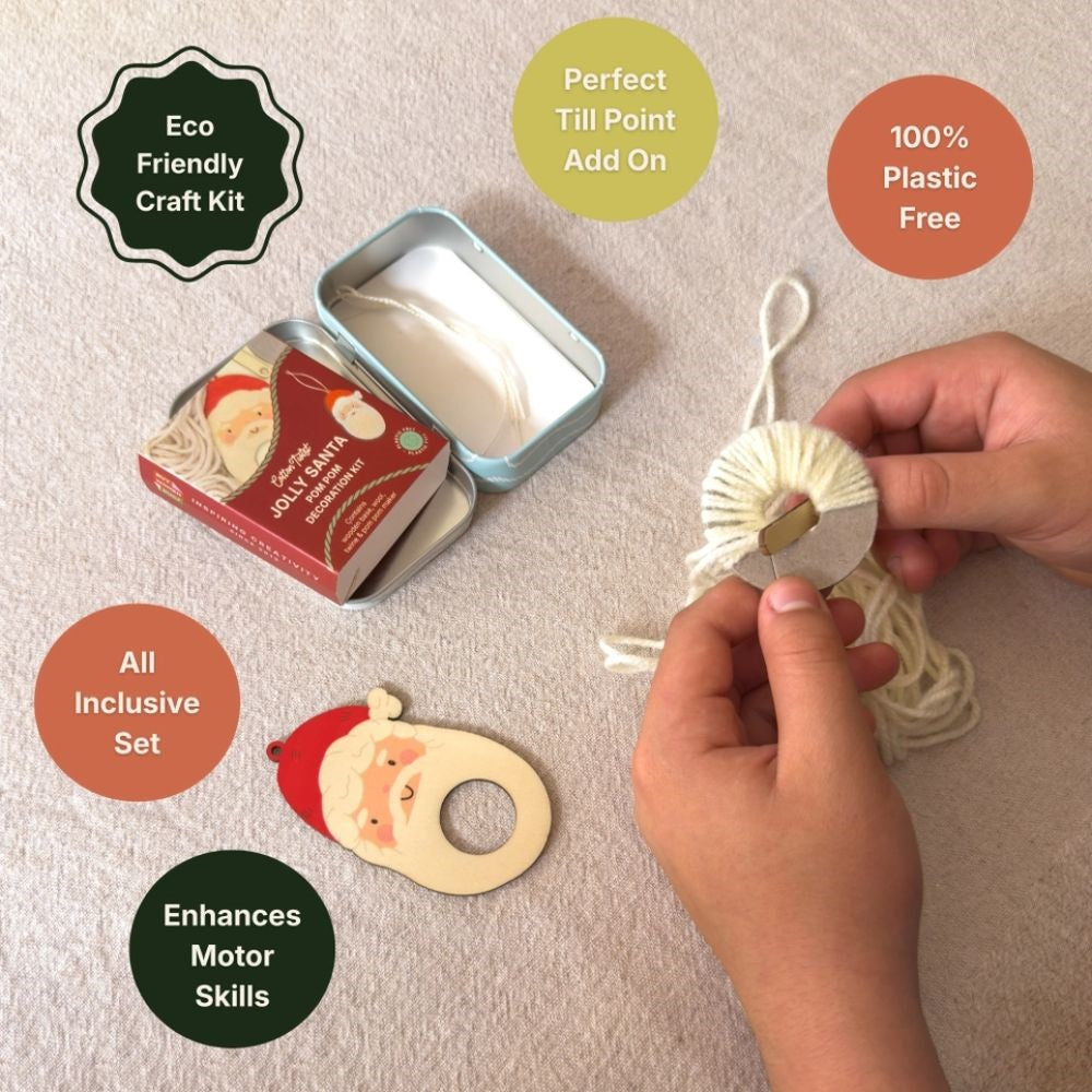 Make your own Santa Pompom Craft Kit