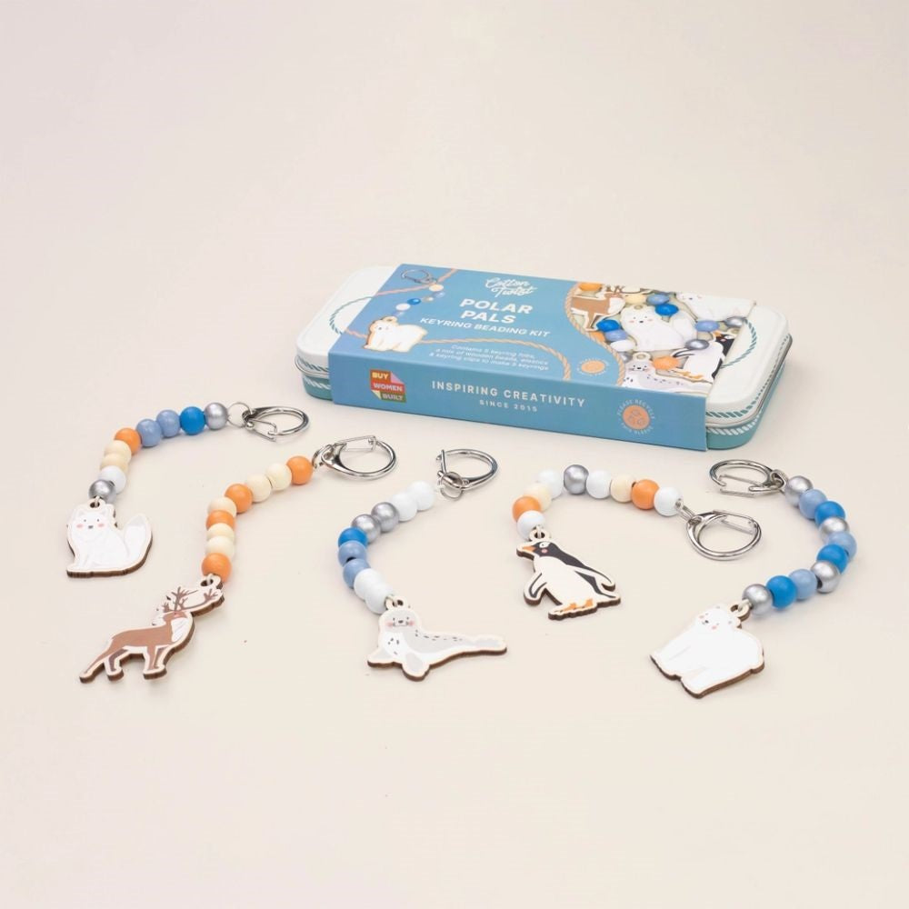 Cotton Twist Polar Pals Keyring Beading Kit