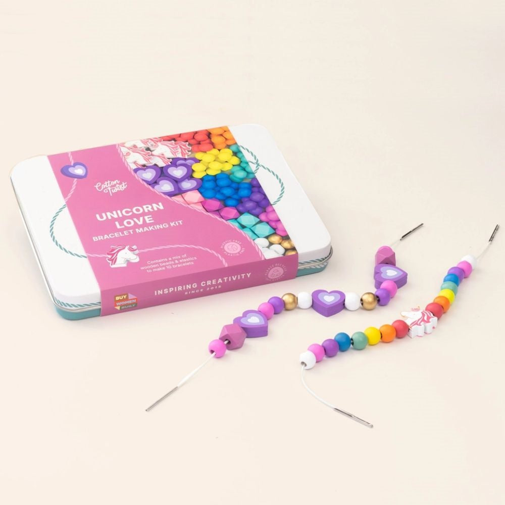Cotton Twist Unicorn & Heart Bracelet Making Kit
