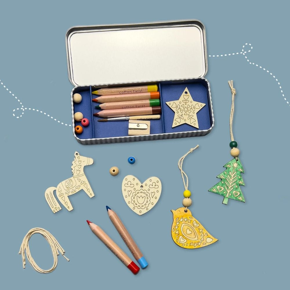 Cotton Twist Christmas Folk Art Decoration Kit