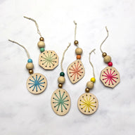 Cotton Twist Woven Snowflake Decoration Kit