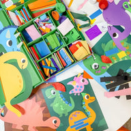 Dinosaur Collage Sensory Craft Box For Kids - My Creative Box
