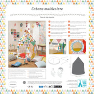 Djeco Indoor Play Tent - Cabane Multicolour - DD04490