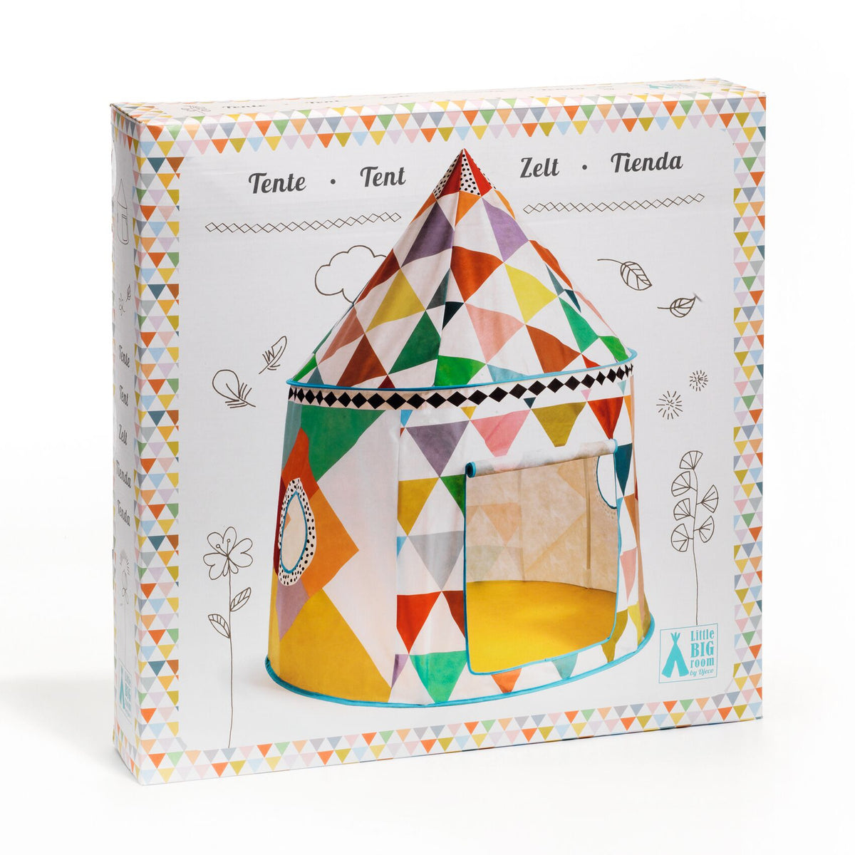 Djeco Indoor Play Tent - Cabane Multicolour - DD04490