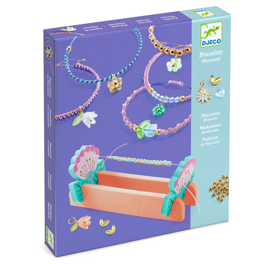Djeco Macrame Bracelets to Make - Blue DJ00036