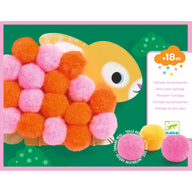Djeco Pom-Pom Collage – Animals and Pom-Pom Circles DJ00049