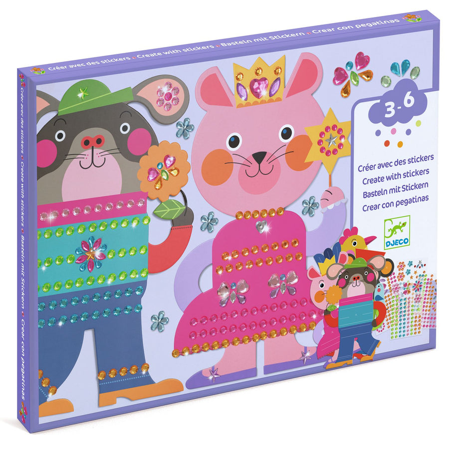 Djeco create with stickers sparkles