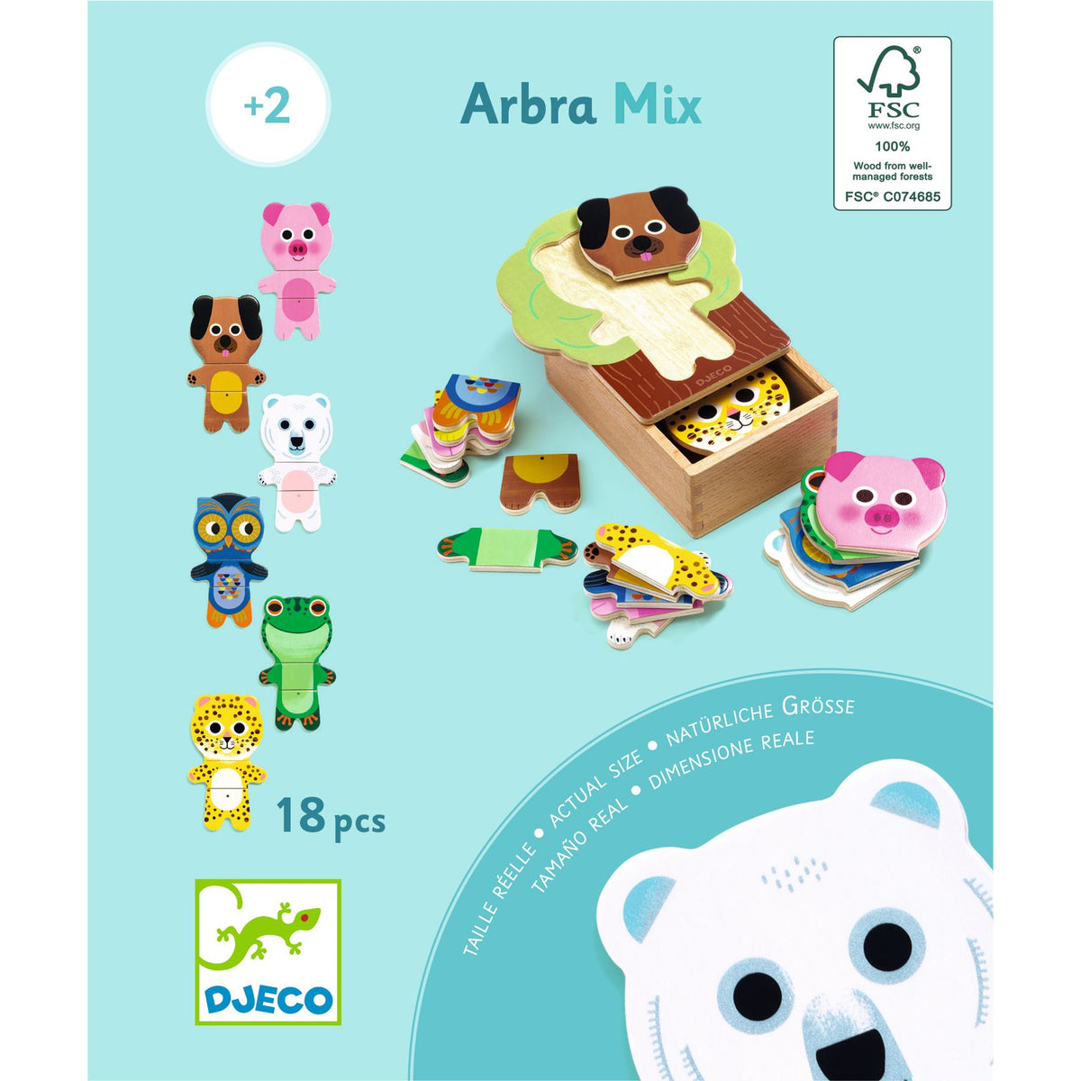 Djeco Wooden Puzzles - Arbramix DJ01626