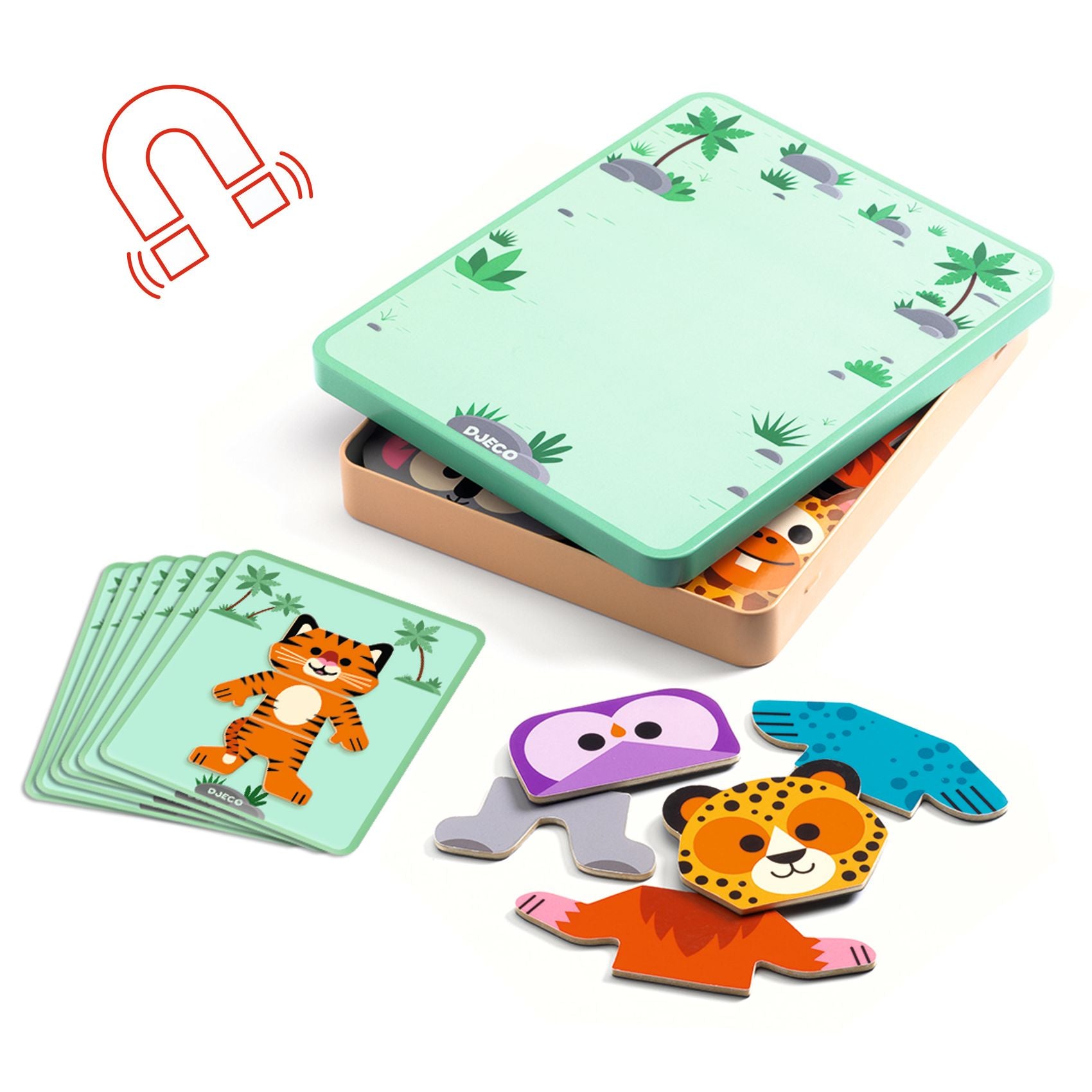Djeco Inzebox Mix'n'match - Magnetic Games Gifts for 2 Year Olds
