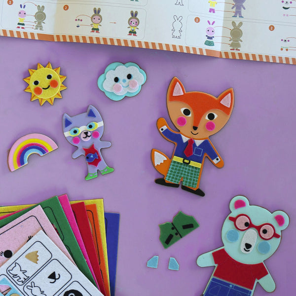 Djeco Do It Yourself - Funky Family - 15 Magnets to Decorate