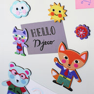 Djeco Do It Yourself - Funky Family - 15 Magnets to Decorate