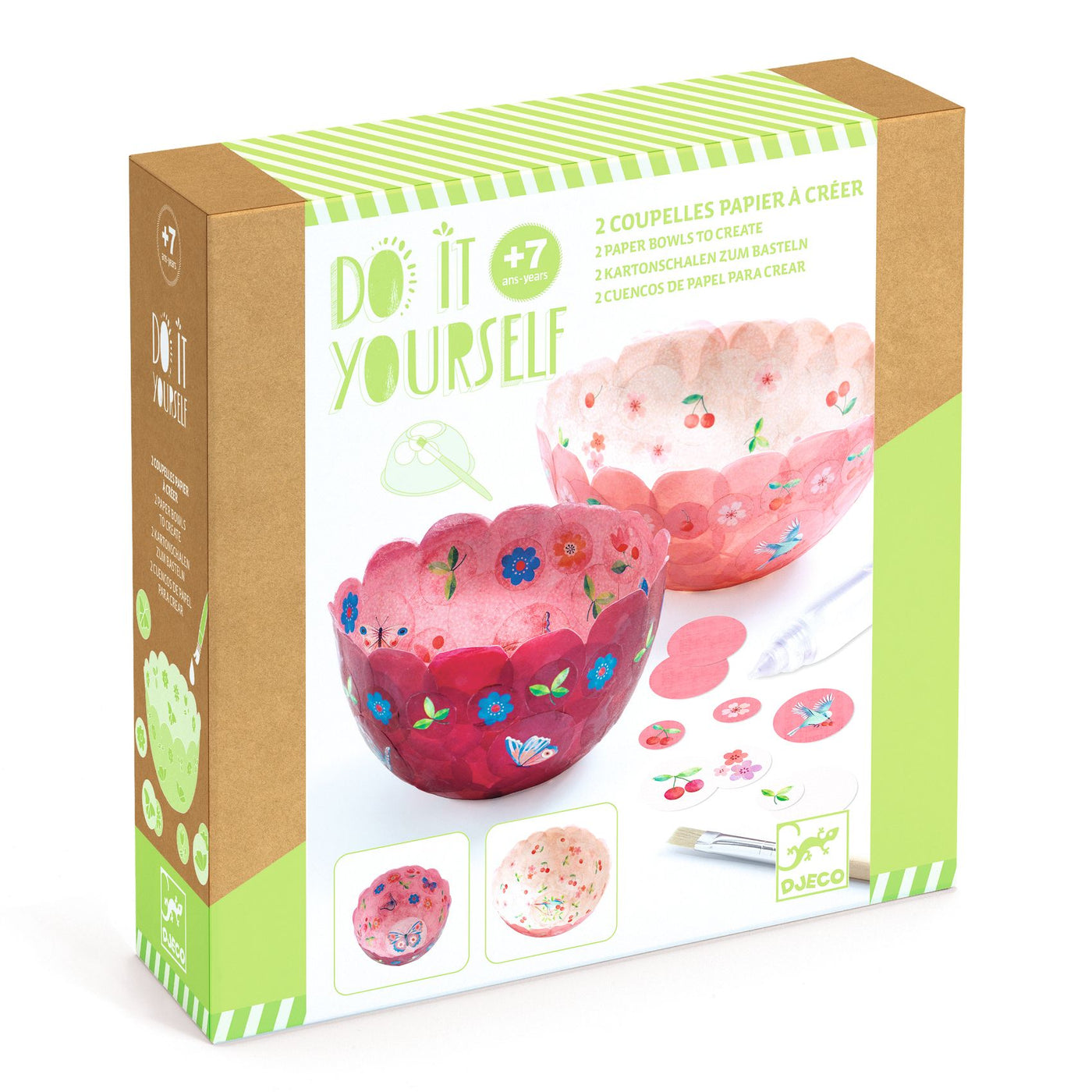 Djeco Do It Yourself - 2 Paper Bowls To Create DJ07982