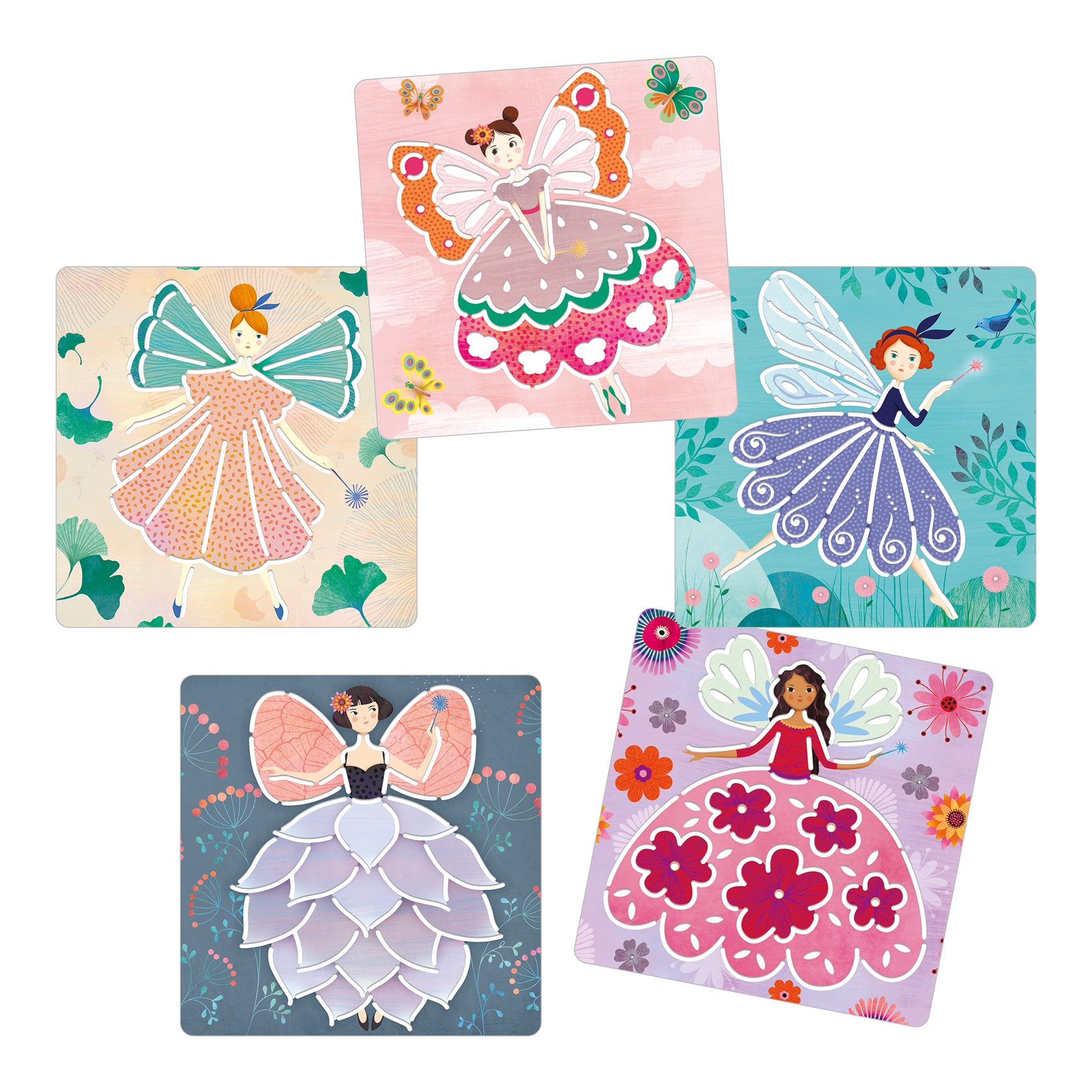 Djeco Stencils Fairies DJ08821 for age 4 to 7 years old