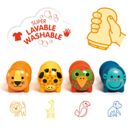 Djeco Stamps For Little Ones - Safari Animals DJ09012