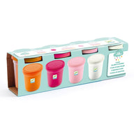 Djeco 4 Tubs of Modelling Play Dough - Sweet