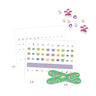 Glittery Nail Stickers - Springtime Butterflies