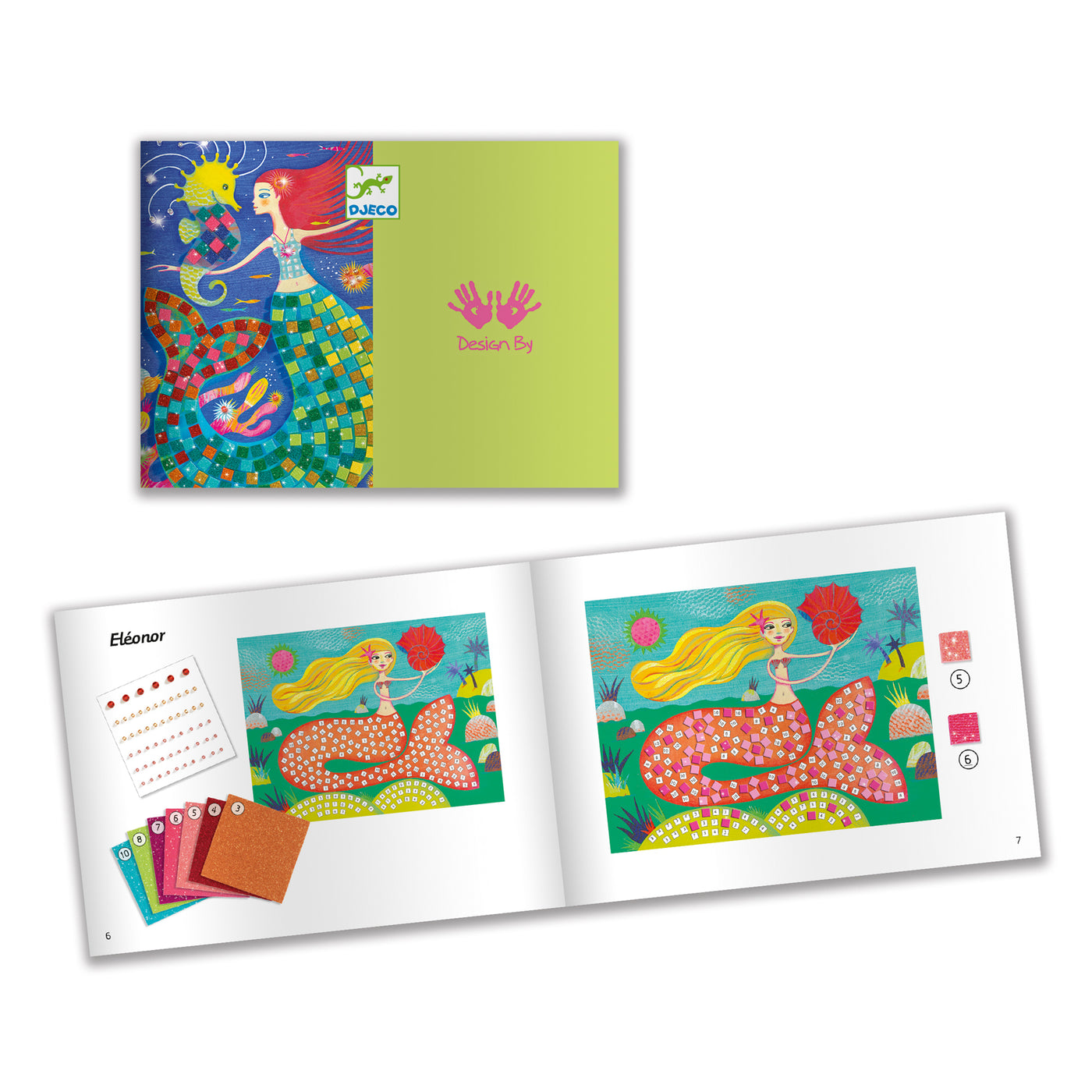 Kids Crafts Kits - mosaic mermaids 