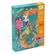 Djeco Glitter Boards Mermaid Lights